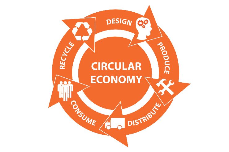 Gráfico de economía circular