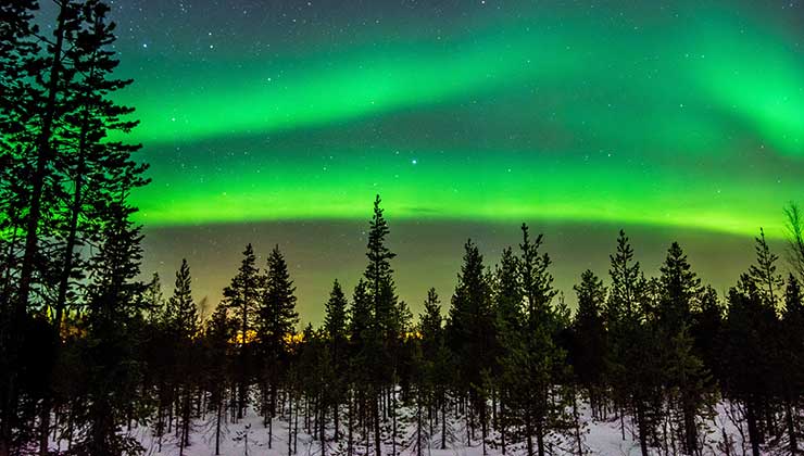 Por las pocas horas de luz, el invierno es la mejor época para ver auroras boreales (Foto de Suomi Photography- Pexels).