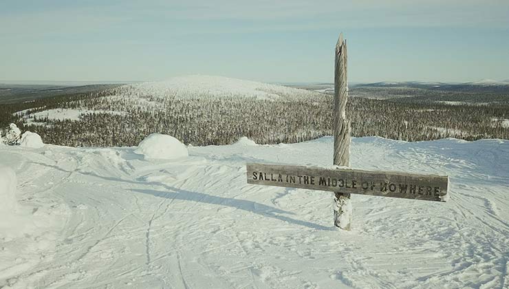 Una vista del paisaje de Salla, "en el medio de la nada" (Foto de savesalla.com).