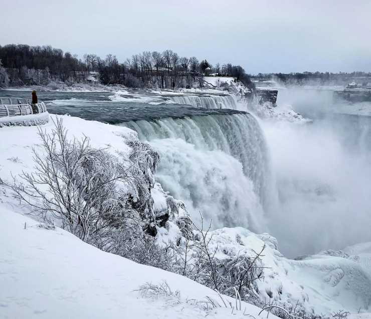 Cataratas del Niágara congeladas 2021