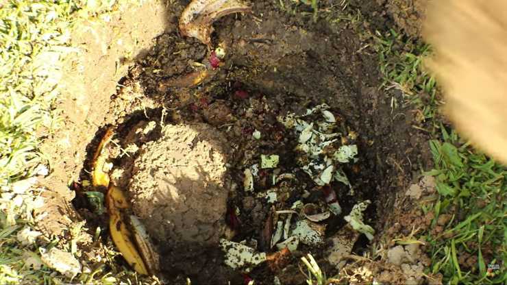 compost en tierra