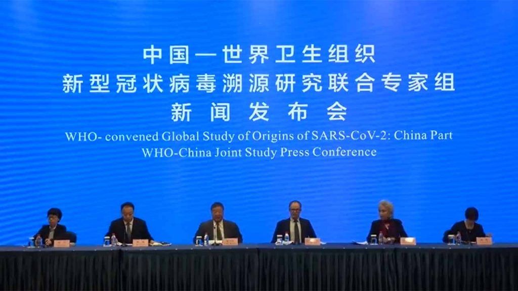 En una conferencia de prensa desde Wuhan, la OMS confirmó que el coronavirus es de origen animal (captura de pantalla).