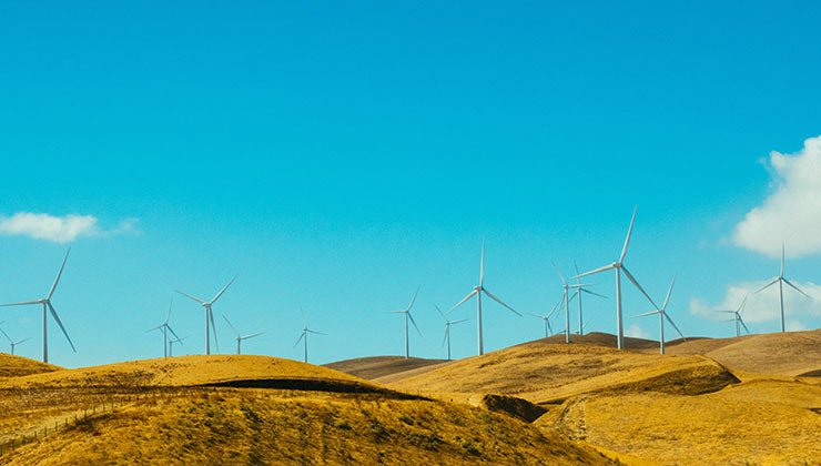 La energía eólica representa el siete por ciento de la producción de energía en mundo (Foto de Athena - Pexels).