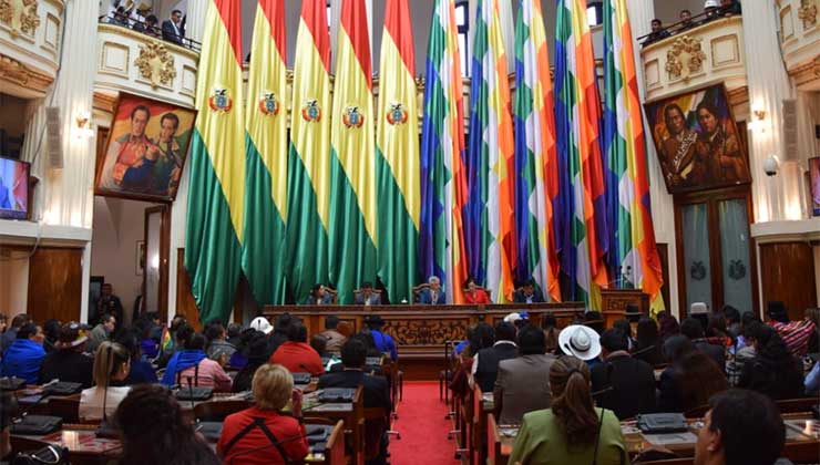 Freidenberg destaca la constitución del congreso de Bolivia como ejemplo de paridad de género (Foto de senado.gov.bo).