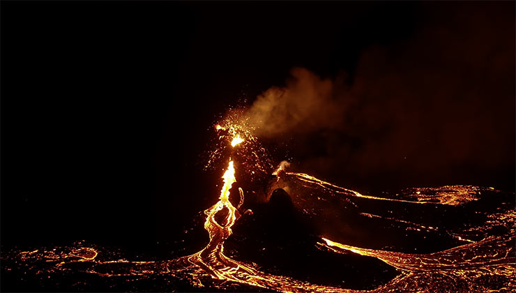 Antes de la erupción del volcan Fagradalsfjall se registraron más de 40 mil sismos (Captura de pantalla).