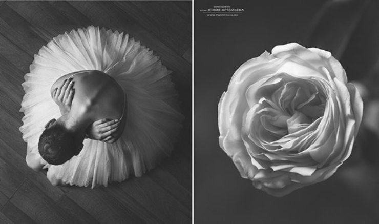 "Bailarinas y flores" de la fotógrafa Yulia Artémieva 